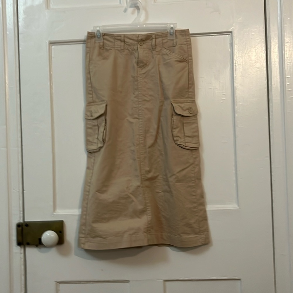 Low rise brandy Melville khaki maxi skirt